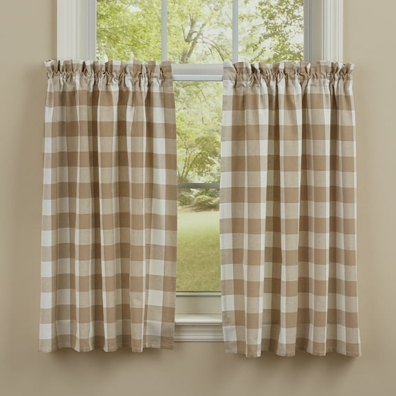 Park Designs Buffalo Check Natural Tiers 72" x 36"