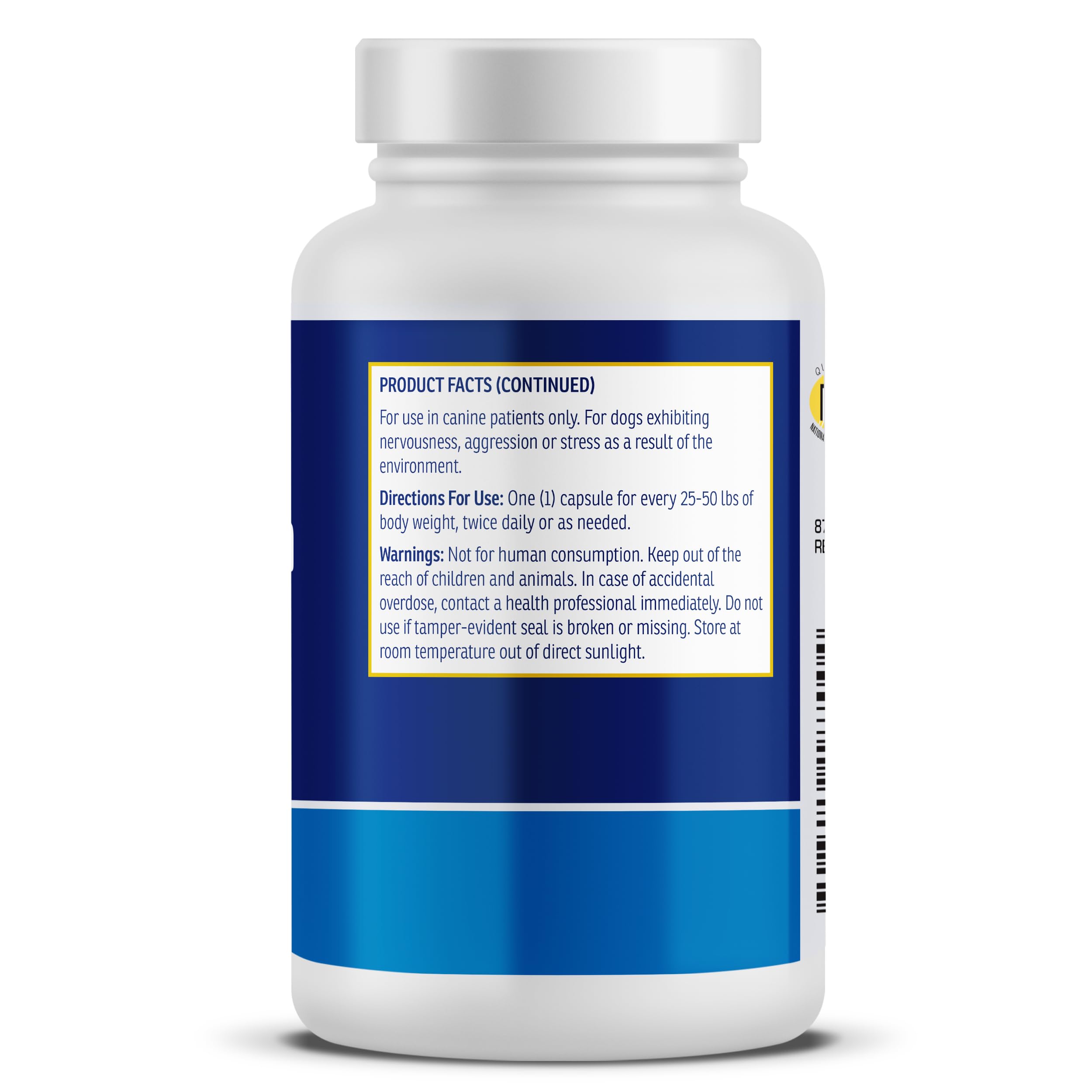 Rx Vitamins NutriCalm - Calming Care for Dogs with Valerian Root, Tryptophan, & Ashwagandha - Aids in Separation Anxiety Relief for Dogs and Stress Relief - Dog Road Trip Essentials & Relaxant - 50ct