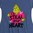 thumbnail image 3 of The Grinch - I'd Steal Your Heart  - Toddler & Youth Girls Fit & Flare Dress, 3 of 4