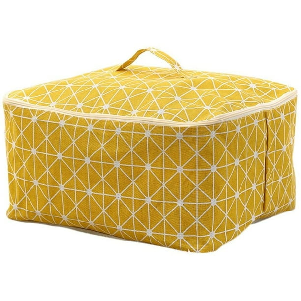 Large linen storage bag durable dustproof for storing clothes blankets toys