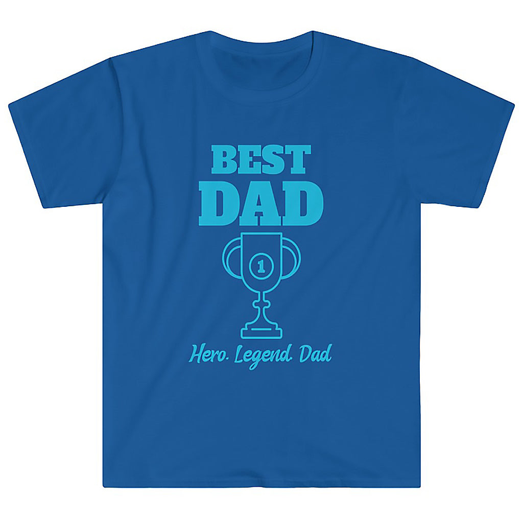  Number 1 Dad Sports Jersey Style T-Shirt for Father's