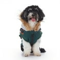 thumbnail image 7 of Small Dog Harness Jacket Hooded,Pet Coat Cold Weather Warm Vest Jacket with Harness,Dog Waterproof Windproof Cotton Costume for Puppy Small Medium Dogs Green Brown 2XL, 7 of 7