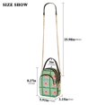 thumbnail image 2 of FORMRS Crossbody Bag for Women Quilted Travel Shoulder Cell Phone Purse with Chain Strap Handbag, Green Blossom Mosaic, 2 of 7