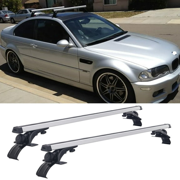 Universal Car Top Roof Rack Cross Bar 43.3" Luggage Carrier Cargo Storage