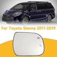 thumbnail image 4 of For Toyota Sienna 2011-2019 Right Heated Side Rear View Mirror Glass Lens - Blind Spot Compatible, 4 of 5