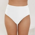 thumbnail image 2 of vigerkar Women's Swim Bottom High Waist Retro Basic Full Coverage Bikini Tankini Swimsuit Briefs White, XL, 2 of 8