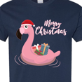 thumbnail image 4 of Inktastic Flamingo Merry Christmas T-Shirt, 4 of 5