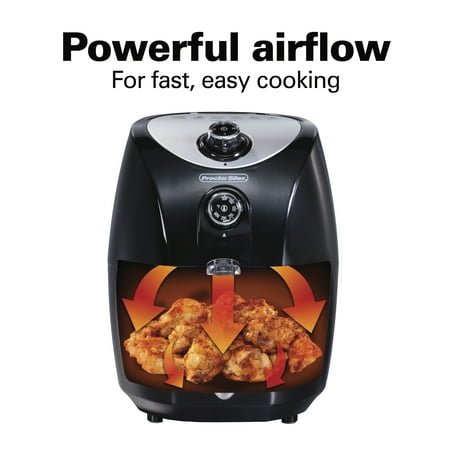 Proctor Silex Air Fryer, 2.2 Quart Capacity, 35055 - BLACK