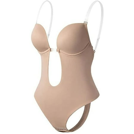 

Bodysuit Seamless Underwear For Women Woman S Fashion Chest Cushion Comfortable Hollow Out Bra Shapewear Tops Women Underwired Tube Top One Piece Underwear Bra Beige Xxxl