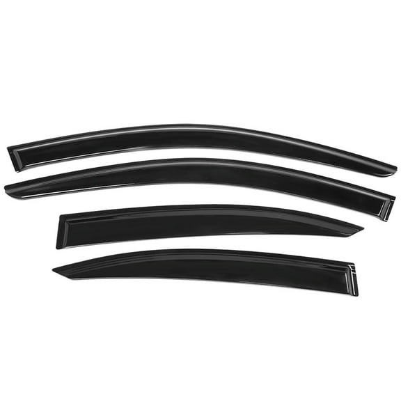 Ikon Motorsports Compatible with 06-13 Lexus IS250 IS350 & 08-14 IS F Window Vent Visor Deflector Rain Guard 4Pc Set Outside Mount 2013 2012 2011 2010 2009 2008 2007 2006