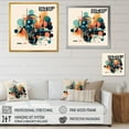 thumbnail image 4 of Designart "Orange And Blue Contemplative Space III" Minimalism Wall Decor, 4 of 5