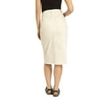 thumbnail image 3 of Jordache Women's High Rise Midi Skirt, 3 of 4