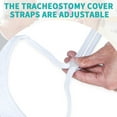 thumbnail image 2 of Tracheostomy Covers 3-Pack, Lightweight Breathable Stoma Protectors with Adjustable Neck Straps for Comfortable Daily Use After Surgery (White, Navy, Khaki), 2 of 6
