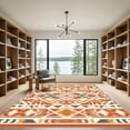 thumbnail image 2 of ODIKA 4'x6' Machine Washable Non-Slip Area Rug, Aztec Terracotta High Traffic Rug, Orange, 1085807, 2 of 7