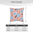 thumbnail image 4 of DouZhe Velvet Decorative Throw Pillow Covers Set of 2, Soft Square Cushion Cover with Invisible Zipper Abstract Geometric Elements Pink Printing, 18"x18", 4 of 7