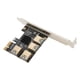 thumbnail image 4 of Tarjeta Vertical PCIe De 1 A 4 Tarjeta De Expansión PCIE Pequeña Compacta X4 X8 X16 Interfaz Gráfica Estable Fiable Diseño De Enchufe Para Habitación Oficina Hogar, 4 of 8