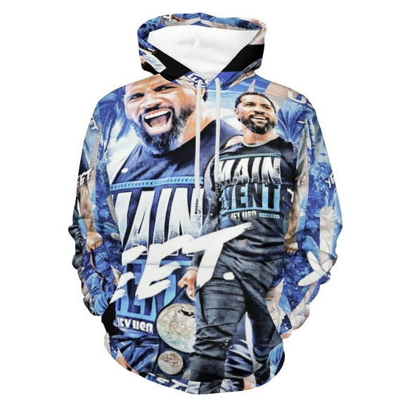 Jey USO Wrestler 2 Unisex Streetwear Long Sleeve Hoodie With Pocket