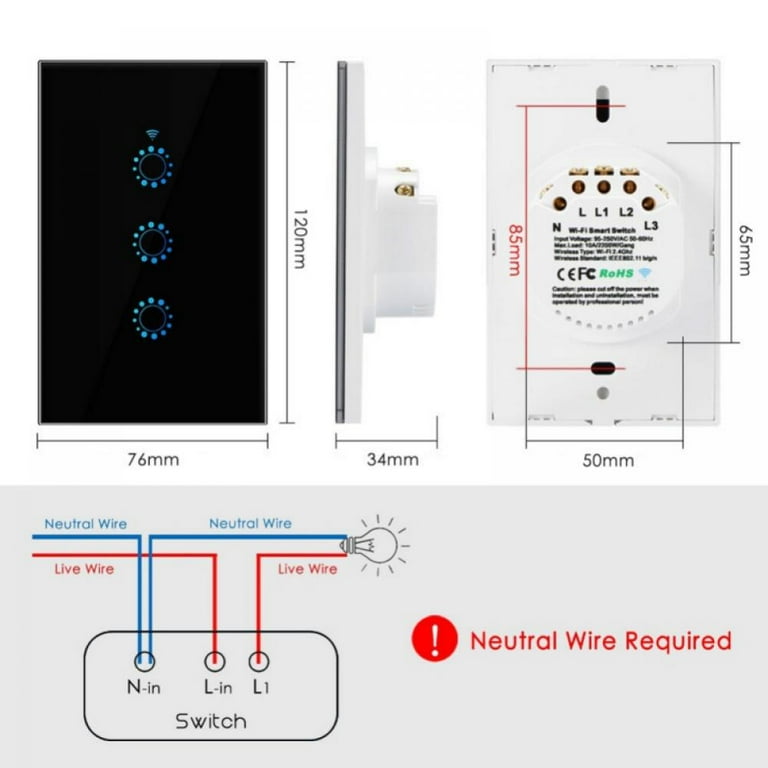 Smart Light Switch 2 Pack(Button), Double Smart WiFi Light Switches, Smart  Switch Compatible with Alexa and Google Home, Remote Control Light Switch，Neutral  Wire Needed ， No hub Required - Yahoo Shopping