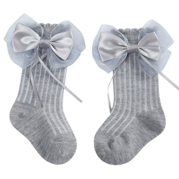 Baby Bow Socks Toddlers Boys Girls Children Kids Socks Toddler Shoes Socks Socks Floor Socks Baby Socks with Grips Socks for Baby Girls 6-12 Months