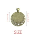 thumbnail image 2 of 1945 South Korea Landmarks Map Pendant Star Necklace Moon Chain Jewelry, 2 of 3