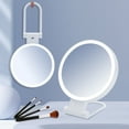 thumbnail image 2 of Visland LED Lighted Makeup Mirror 5/10/20/30X Magnifying Double-sided Cosmetic Mirror with Light USB Rechargeable Adjustable Brightness Portable Travel Vanity Mirror, 2 of 8