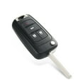 thumbnail image 5 of Fob Cover Car Key Shell Remote 4 Button Black Flip Folding Key Replacement Car Interior Accessories High Quality, 5 of 10