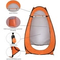 thumbnail image 4 of Portable Pop Up Privacy Shower Tent,Instant Portable Outdoor Privacy Tent,Camp Toilet,Rain Shelter,Changing Room for Camping Hiking Beach Toilet Shower Bathroom (Orange), 4 of 9