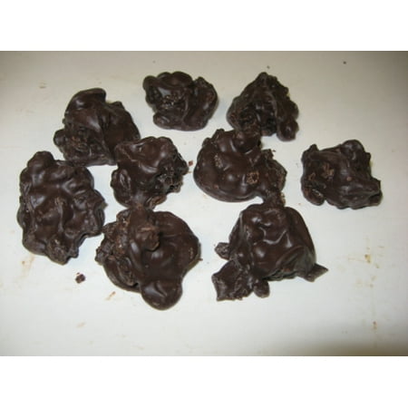 Dark Chocolate Raisin - Asher's Raisin Clusters Dark Chocolate Candy 1 pound