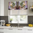 thumbnail image 5 of 2 Pack Valances for Windows, Spring Flowers Window Valances for Living Room/Bedroom/Bathroom, Vintage Middle Century Abstract Oil Painting Light Filtering Kitchen Curtain Valance 60"W x18" L, 5 of 9