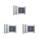 thumbnail image 4 of Cateissary Panel solar Luces de pared para jardín al aire libre Recargable 6LED IP65 Lámparas de cerca impermeables Iluminación de patio Type1 NO1, 4 of 6