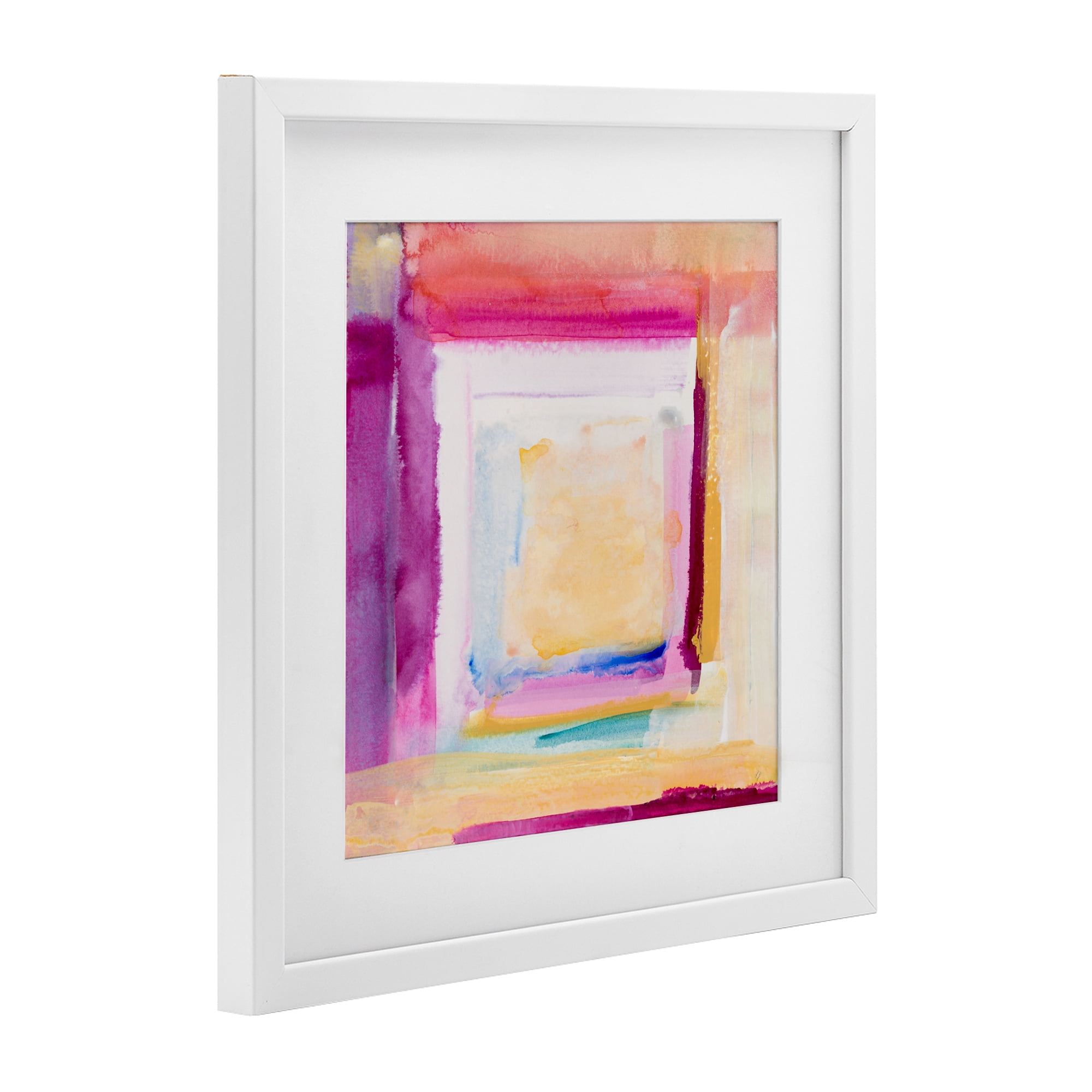 Stupell Industries Vibrant Layers New Day White Framed Print Under Glass, design by Lanie Loreth