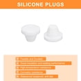 thumbnail image 4 of Paquete de 26 tapones de agujero de silicona, tapones redondos de goma blanca para tubos de botella con diámetro interior de 7-8mm, 4 of 6