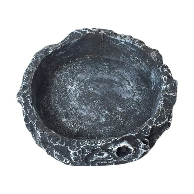 stanreset 1/2/3/5 Résine Reptile Nourriture Eau Bol de Remplacement Réutilisable Décoratif Inodore Universel Alimentation Bols Alimentation Accessoires Type 2 3PCS