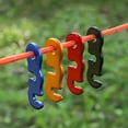 thumbnail image 3 of Outdoor Tent Plastic Buckle Aluminum S-type Sturdy Rope Wind Buckles,./, 3 of 8
