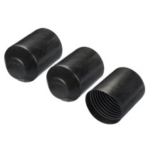 Uxcell 3Pcs Heat Shrink End Cap 110mm ID x 130mm L 2:1 Ratio Heat Shrink Tube Cap Black
