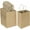 Brown, variant on 100 Pack 5.25x3.25x8.25 Inch Small Plain Natural Kraft Paper Gift Bags with Handles Bulk for Birthday Party Favors Grocery Retail Shopping Business Goody Craft Bags Cub Sacks (Brown 100 Count)