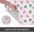 thumbnail image 6 of Rateoe Flower on ladybirds Pattern Flannel Door Mat Indoor Outdoor Entrance, Waterproof All-Weather Doormat,Fade Resistant, Low Profile Entryway Mat 16x24in, 6 of 7