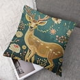 thumbnail image 7 of nygtbtfer Pillowcases Decorative Flower deer on Pillowcase Square Cushion for Sofa Bed, 7 of 7