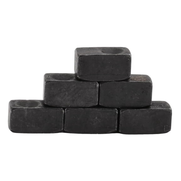 6 Pieces Guitar Tremolo Bridge Saddle Clamp Pressure Lock String Insert Metal Block for Electric Guitar Parts Accessories,6 Pieces Guitar Bridge Saddle Insert Block,Black