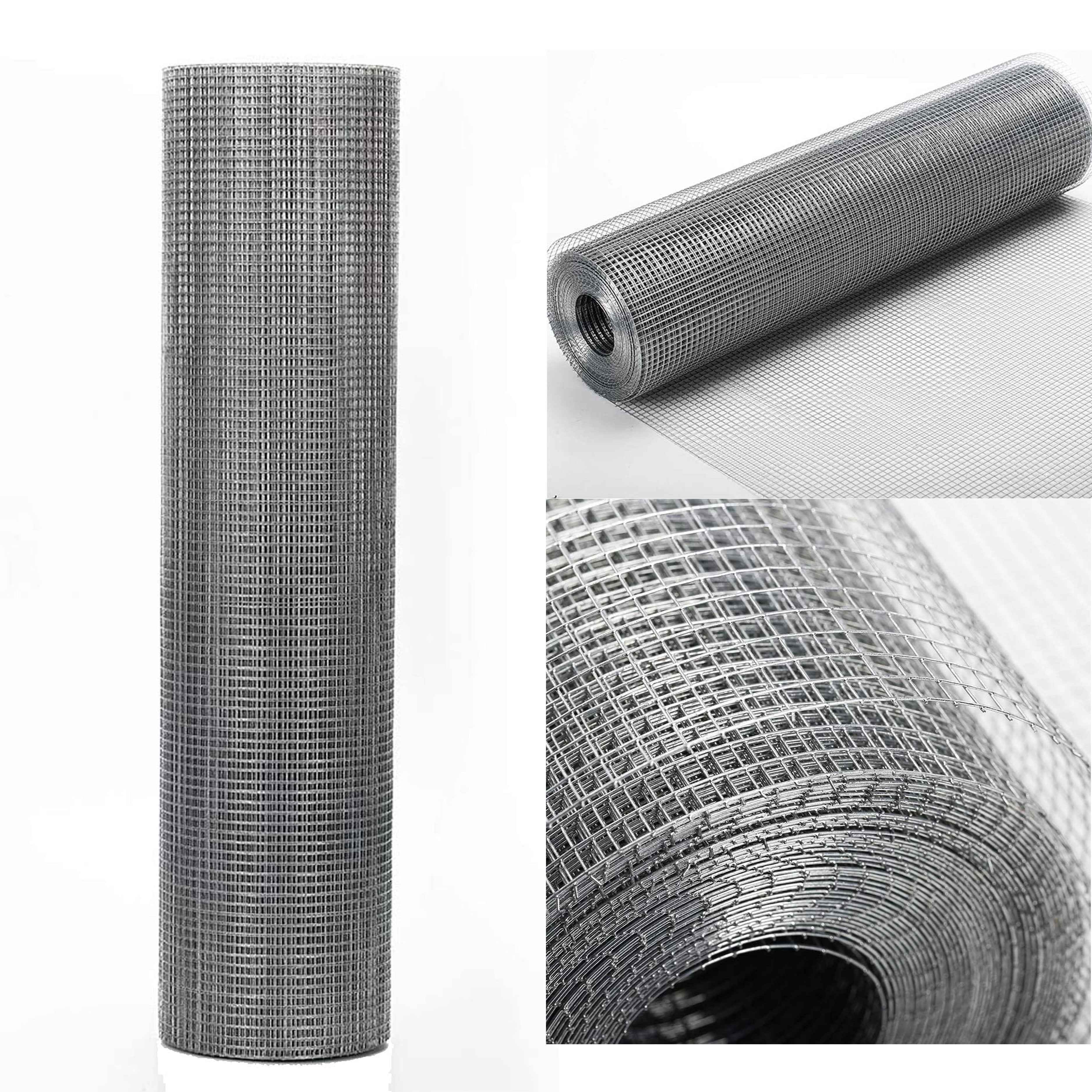 Hardware Cloth,Galv After weldeing, 36"x50FT 1/2" 19 ga. Welded Cage Mesh Rolls, Square Chicken