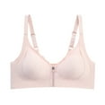 thumbnail image 4 of Women's Front Zip Sports Bra High Workout Yoga Running Top Breathable Supportive Seamless Comfort Fitness Activewear Shaping Bra Comfortable & Breathable(Color:2Pink,Size:XL), 4 of 8