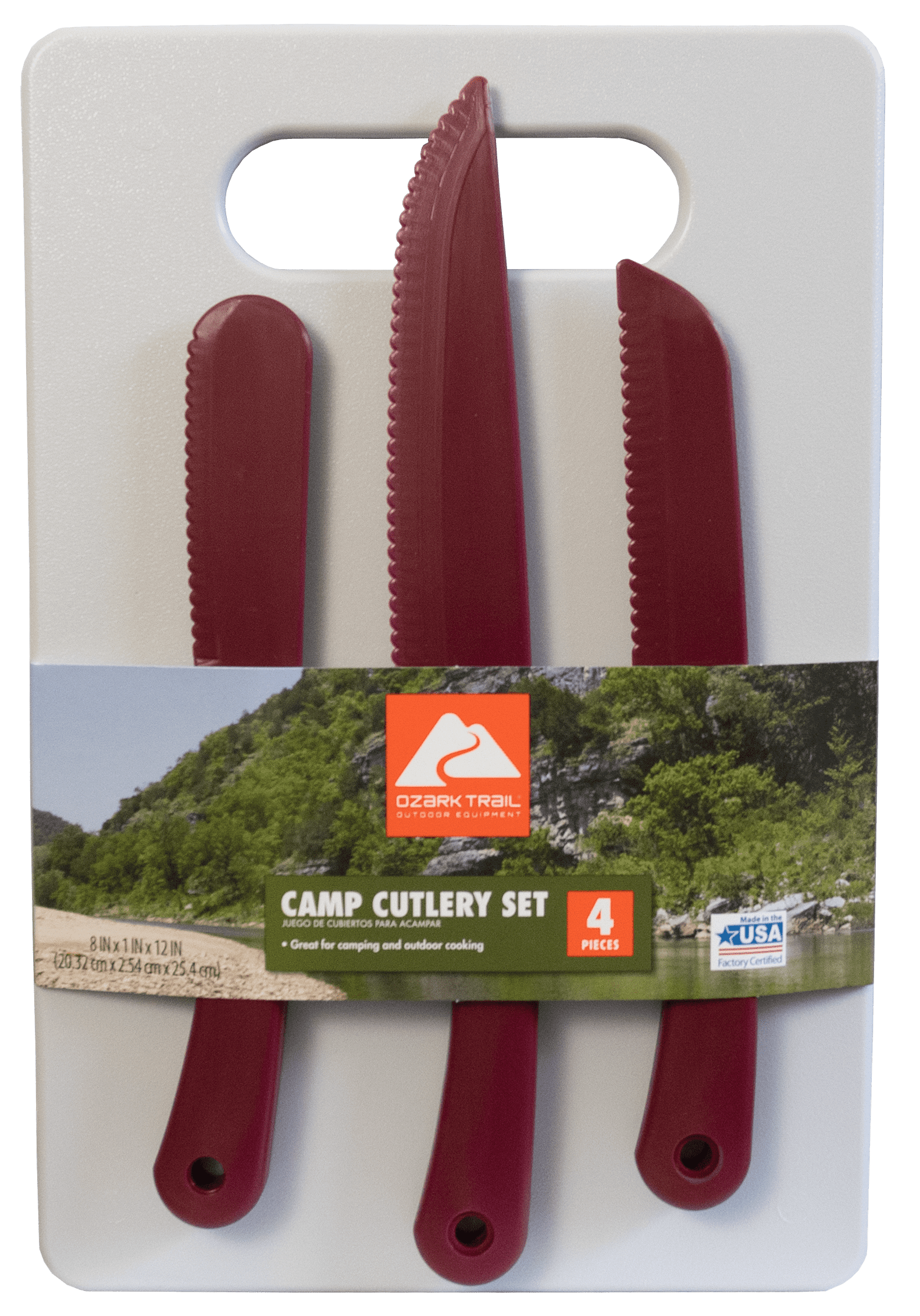safavieh ozark 4 piece outdoor set on Ozark Trail 4 Piece Camp Cutlery Set Red Walmart Com Walmart Com