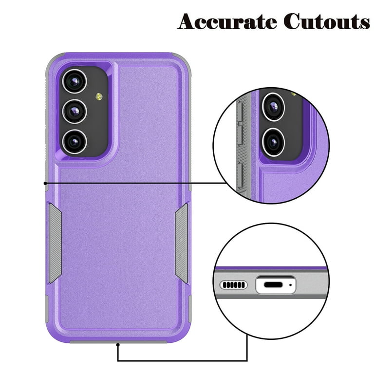 Haobuy for Samsung Galaxy S24 Ultra Case with Camera Cover