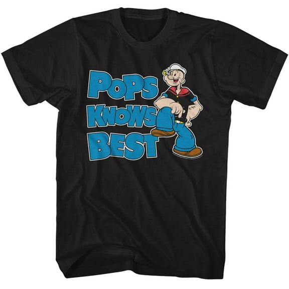 Popeye Pops Knows Best Men's T Shirt