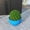 Blue, variant on LeisureMod Grove Mid-Century Modern Fiberstone and Clay Planter - Round Plant Pot with Drainage Holes for Indoor and Outdoor Home (Aged Concrete, 8" Height)