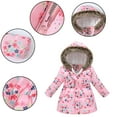 thumbnail image 6 of YTDSCS Toddler Kids Girls Winter Waisted Coats Hooded Warm Outerwear Thickened Cotton Coat Jacket for Girls 4-10+ Years Old, 6 of 9