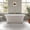 White Tub - Brushed Gold HDW, variant on OVE Aveline 60 in. Freestanding Bathtub