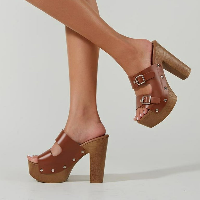 Mid heel platform pumps clearance