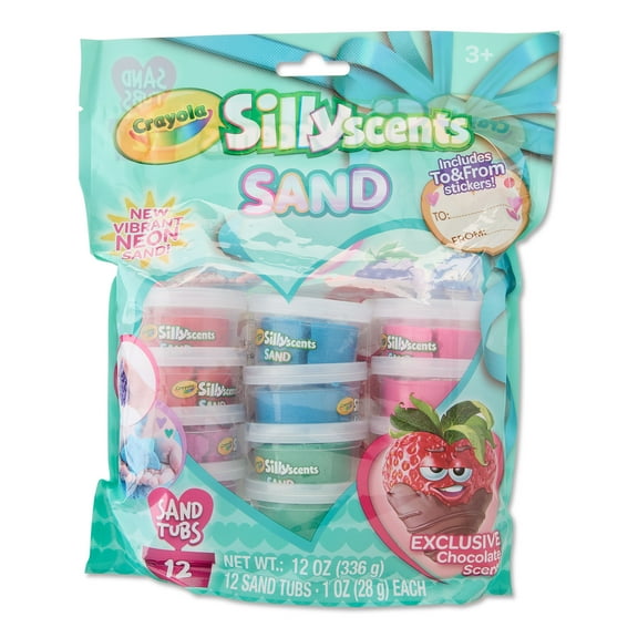 Crayola Silly Scents Sand 12 Pack, 1 oz Tubs