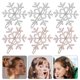 thumbnail image 2 of 8 Uds. Pinzas para el pelo con forma de copo de nieve de Navidad, pasadores bonitos para el pelo, 2 of 5